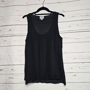 GREY by Jason Wu Black Silk Tank Top